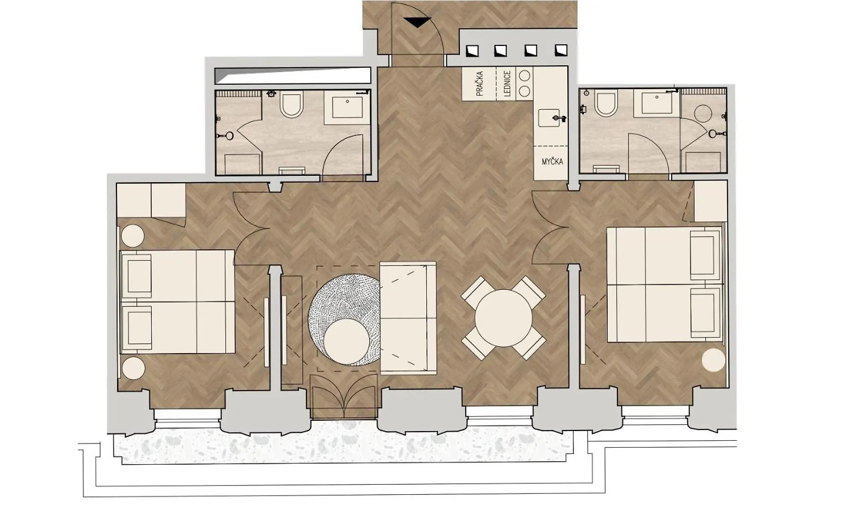 ***** Lägenhetshotell R16 Residences Prag Tjeckien